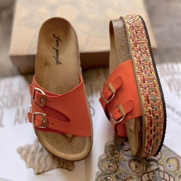 Free People Shoes Free People Caravelle Cork Footbed Sandals Poshmark